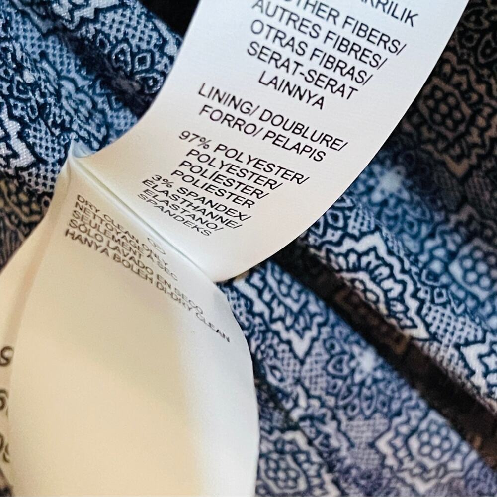 Lucky Brand Marina Tweed Blazer Blue White Size M - Picture 5 of 6